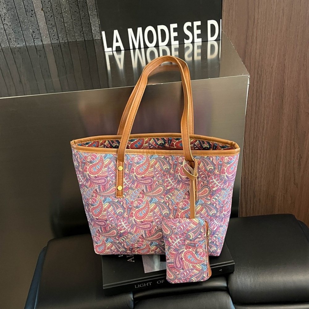 Women'S Tote Bags For Work - 2PCS Women Large Capacity Tote Bag