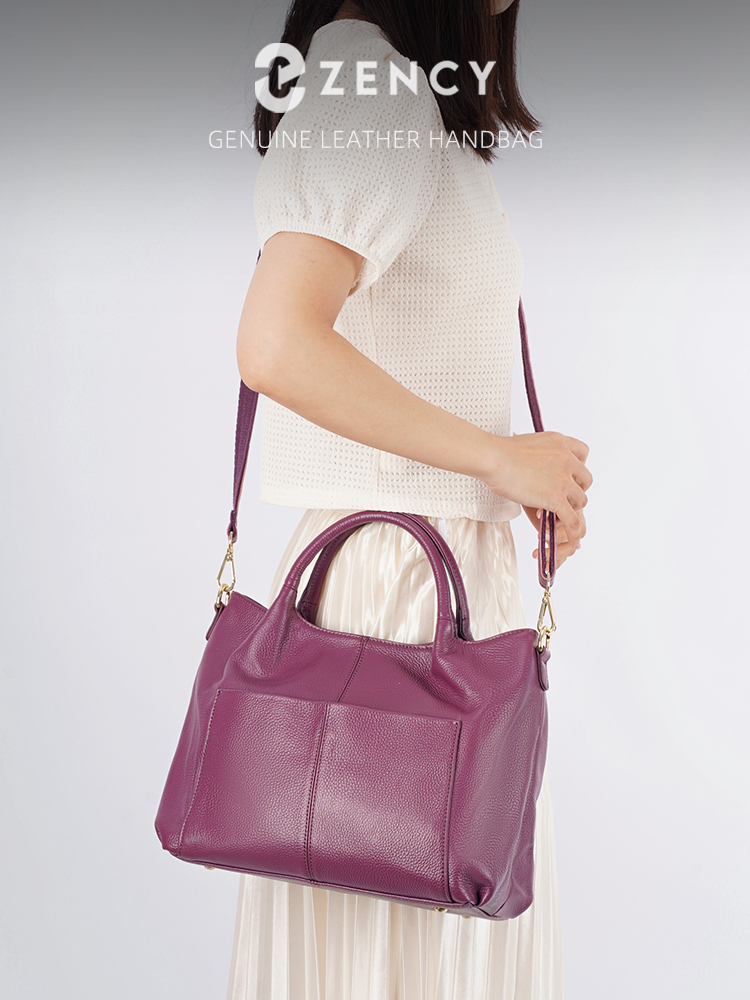 Women'S Tote Bags For Work - Zency Genuine Leather Large Tote Bag