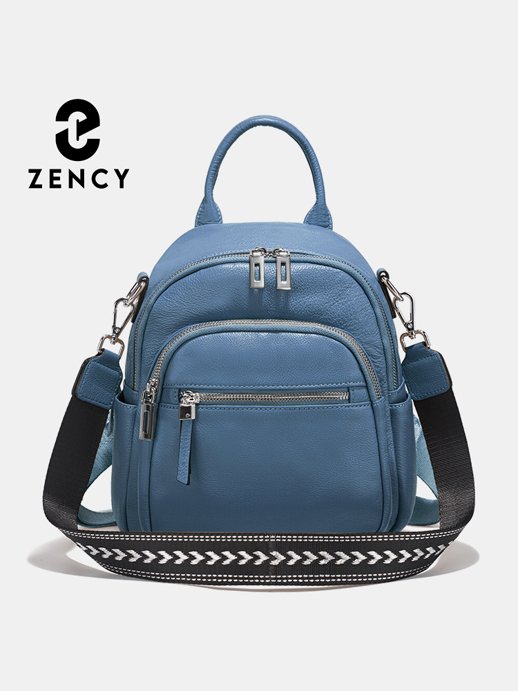 Women'S Bags For Work - Zency Genuine Leather Small Backpack Knapsack