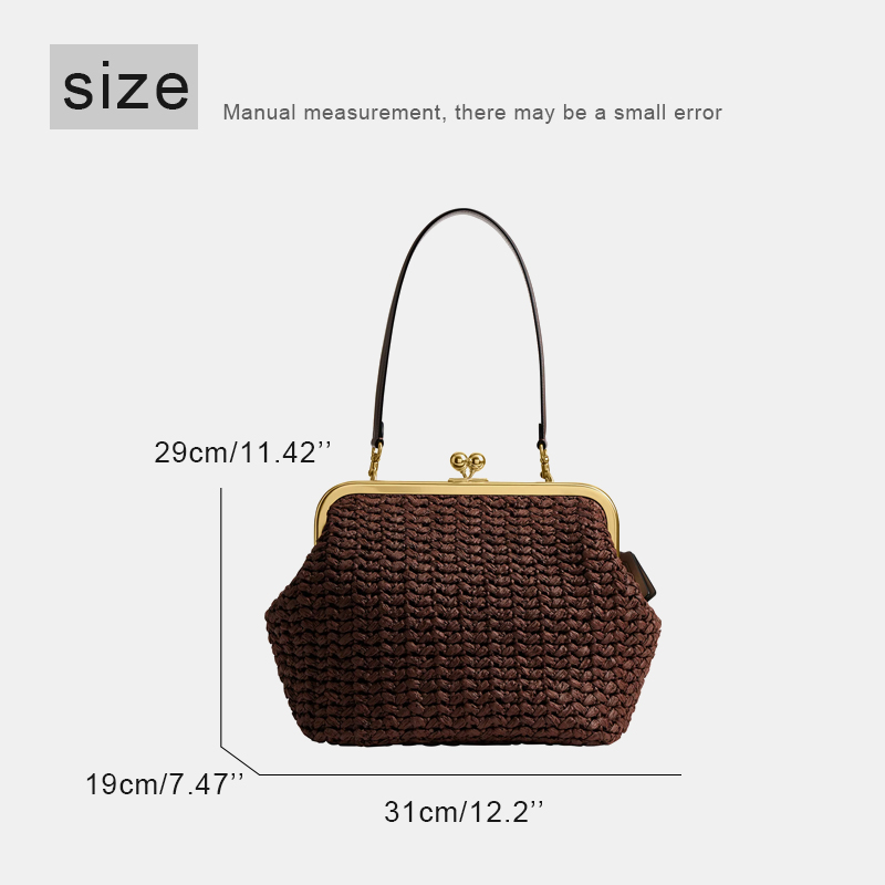 Hand-Woven Kisslock Frame Shou - Women'S Vegan Bags review and price