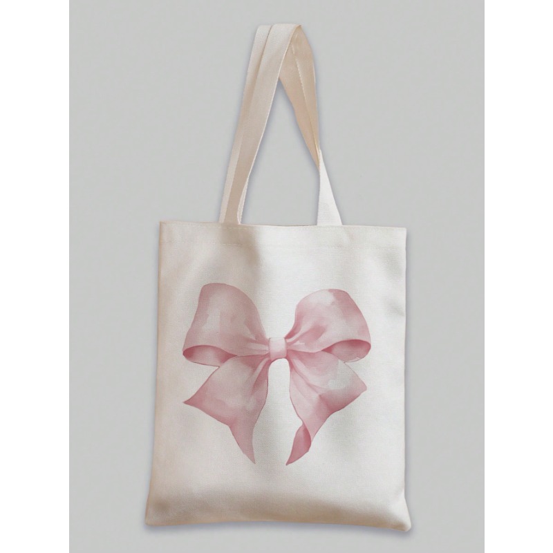 ROMWE Kawaii Bow Pattern Canva - Women'S Tote Bags For Work review and price