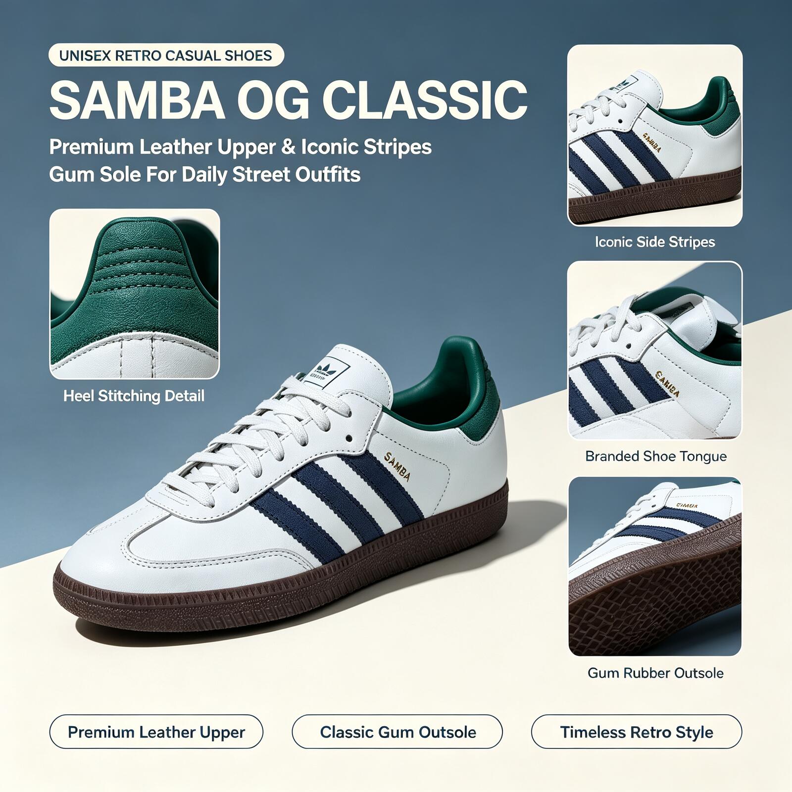Official Adidas Genuine SAMBA  - Adidas Shoes Samba review and price