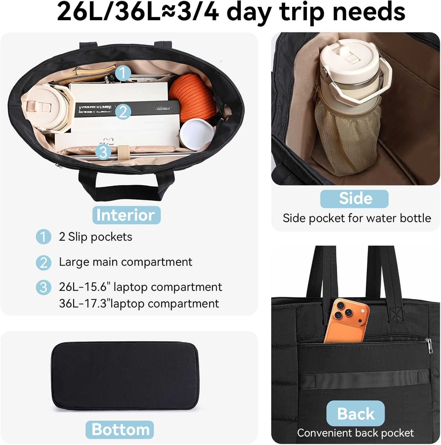 Puffer Tote Bag for Women, Lig - Women'S Tote Bags For Work review and price