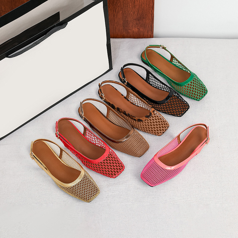 Mesh square head slippers bag  - Women Bags And Shoes review and price