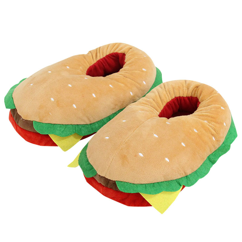 New Cartoon Hamburger Plush Sl - Women Bags And Shoes review and price