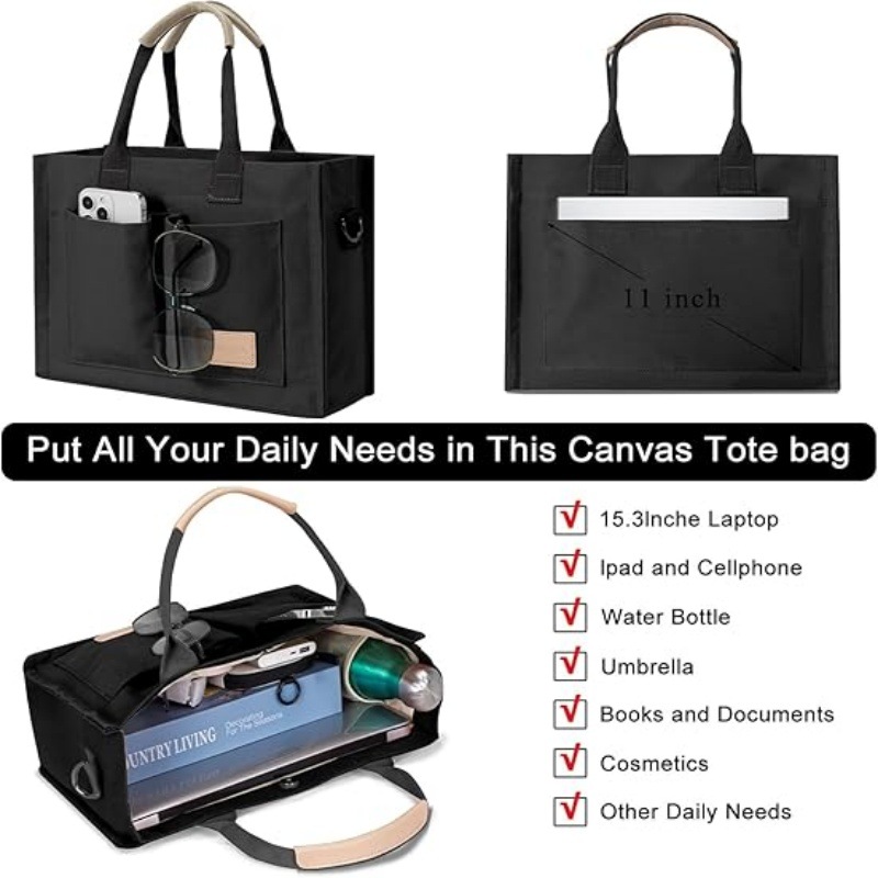 Women Large Canvas Tote Bag wi - Women'S Tote Bags For Work review and price