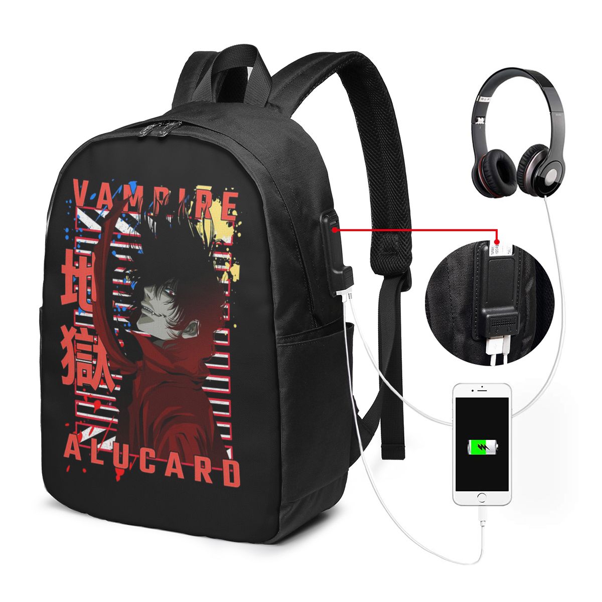 Alucard Hellsing Manga Backpac - Women Bags For Travel review and price