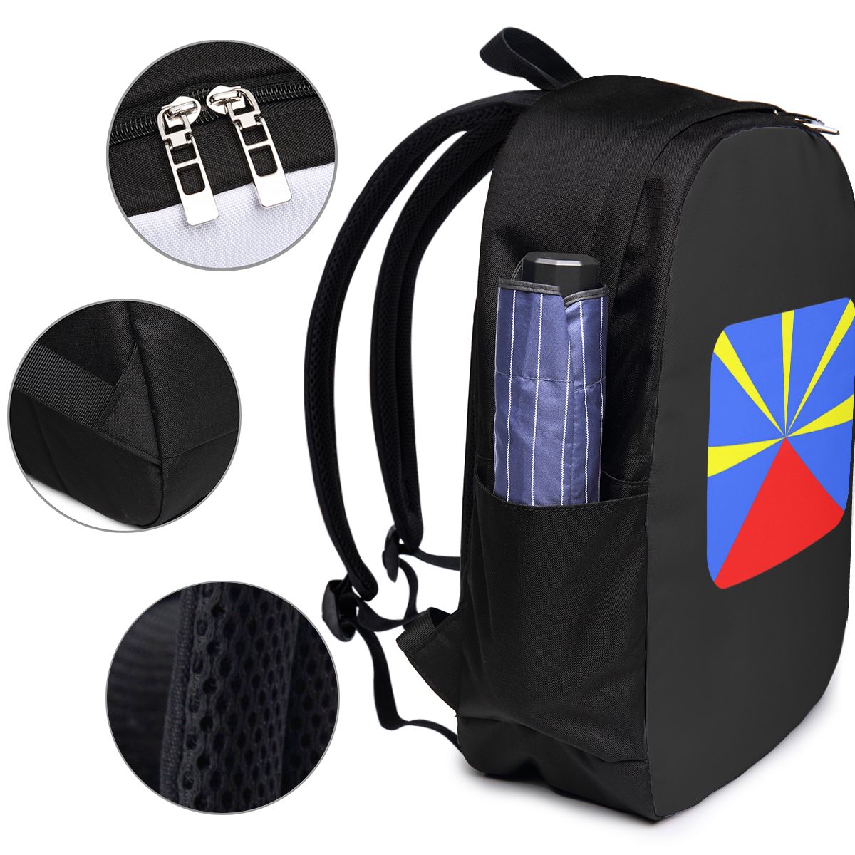 974 Reunion Island Flag Backpa - Women Bags For Travel review and price