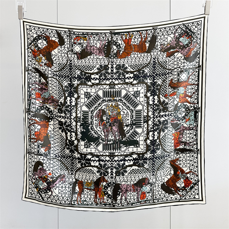 14mm Silk Scarf Luxury Square  - Women Bags Handmade review and price