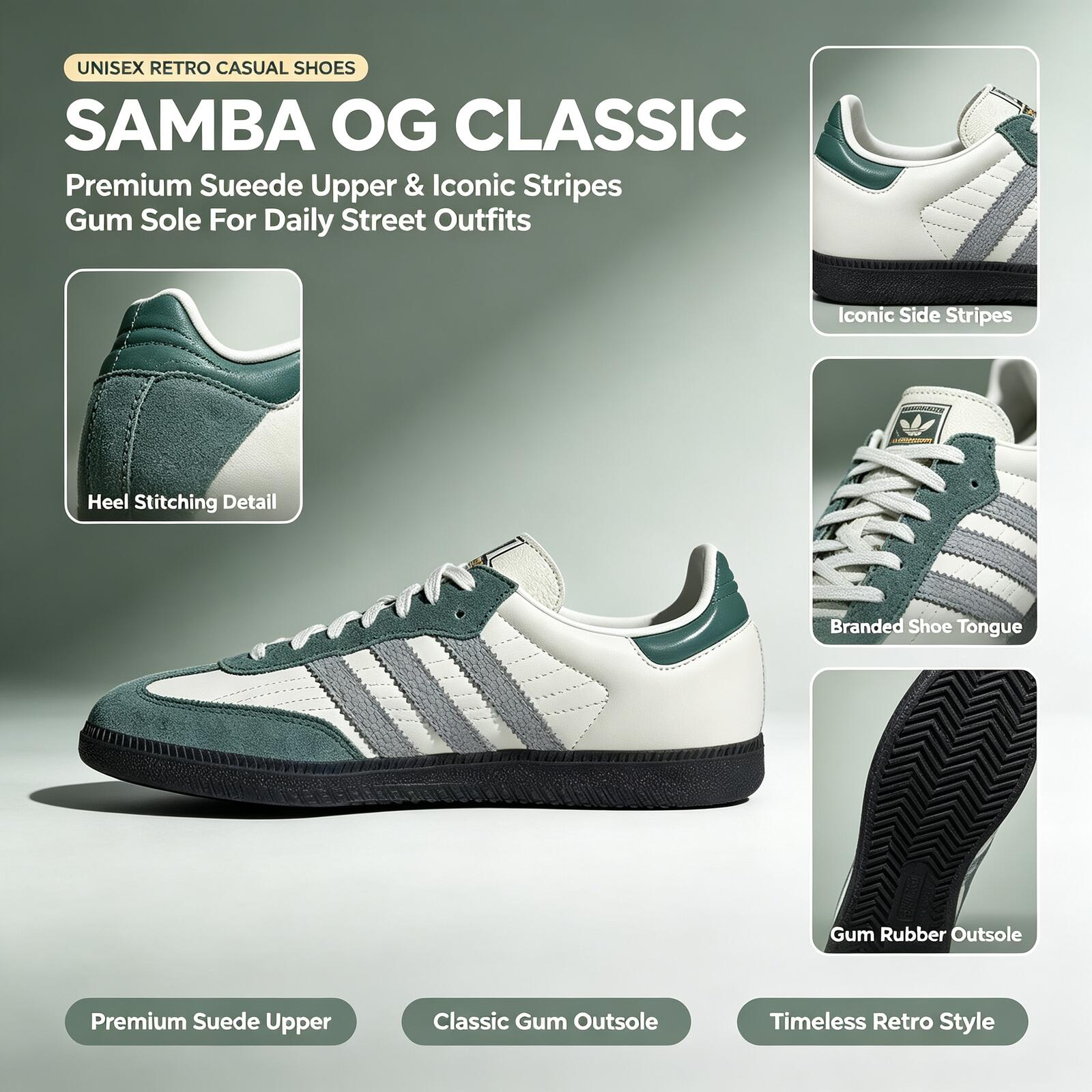 Official Adidas Genuine Samba  - Adidas Shoes Samba review and price