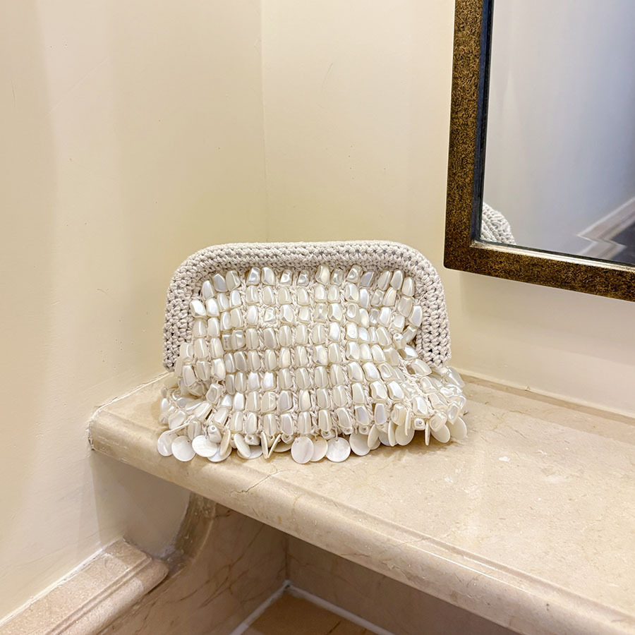 French Hand Woven Beading Clut - Women'S Vegan Bags review and price