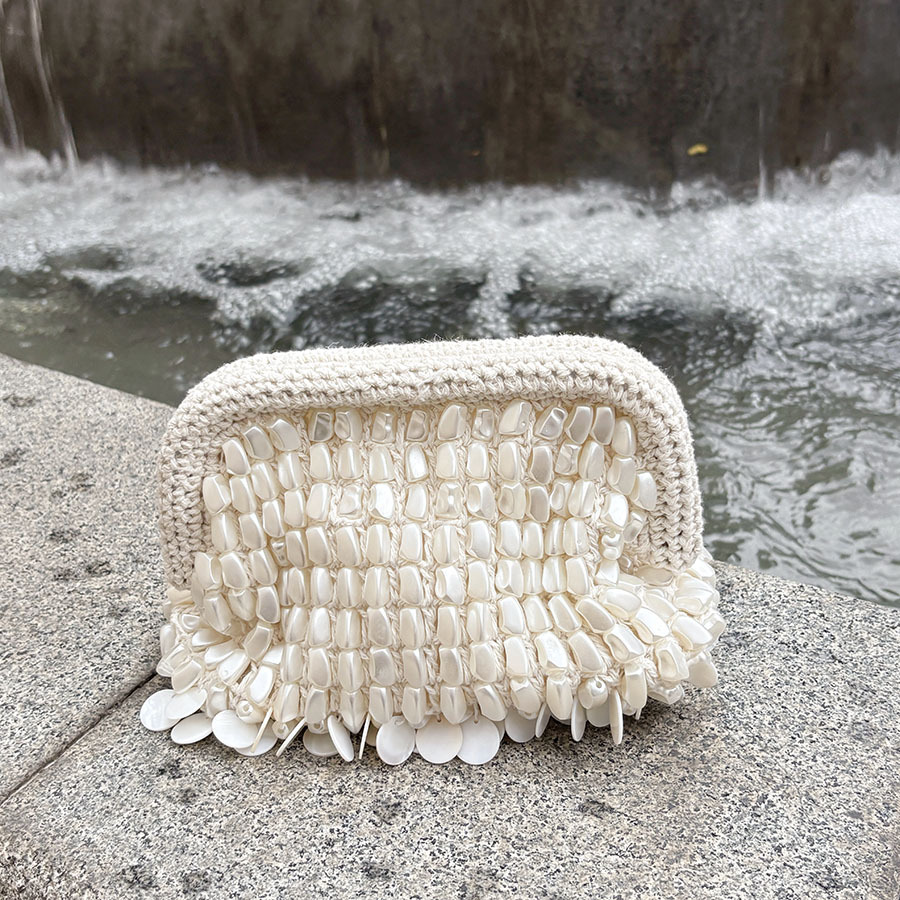 French Hand Woven Beading Clut - Women'S Vegan Bags review and price