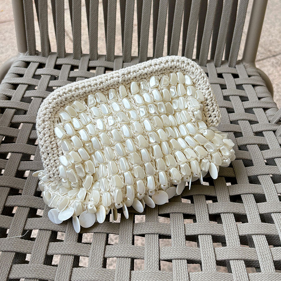 French Hand Woven Beading Clut - Women'S Vegan Bags review and price