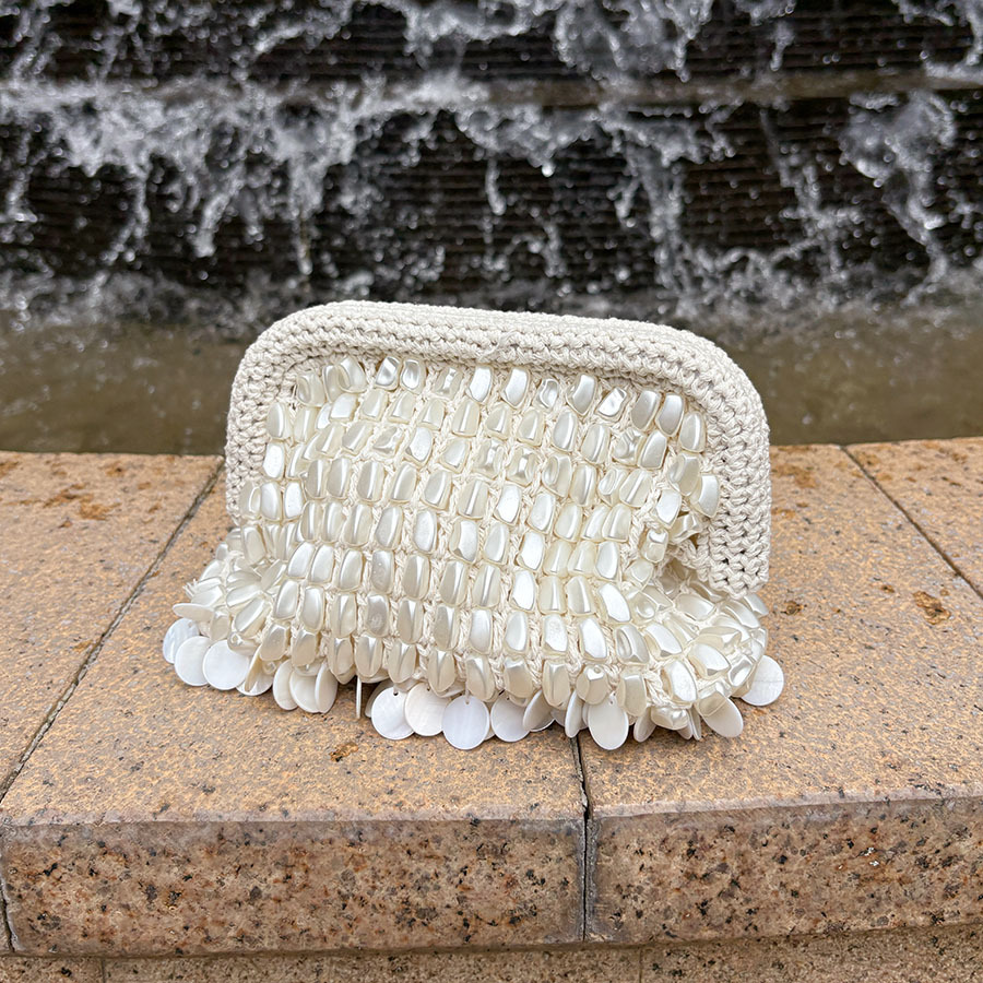 French Hand Woven Beading Clut - Women'S Vegan Bags review and price