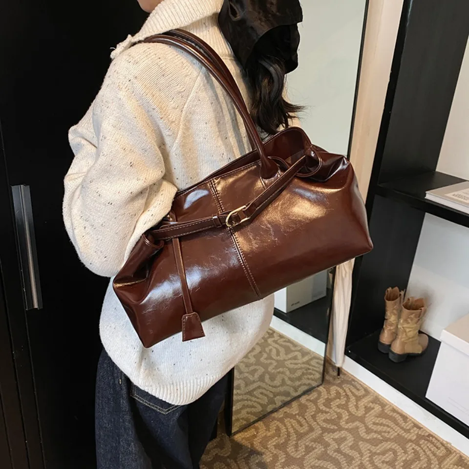 Winter Oil PU Leather Hobo Han - Women'S Tote Bags For Work review and price