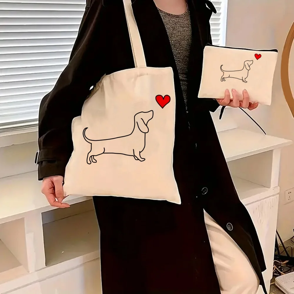 2pcs/set Dachshund Teckel Cute - Women'S Bags For Work review and price