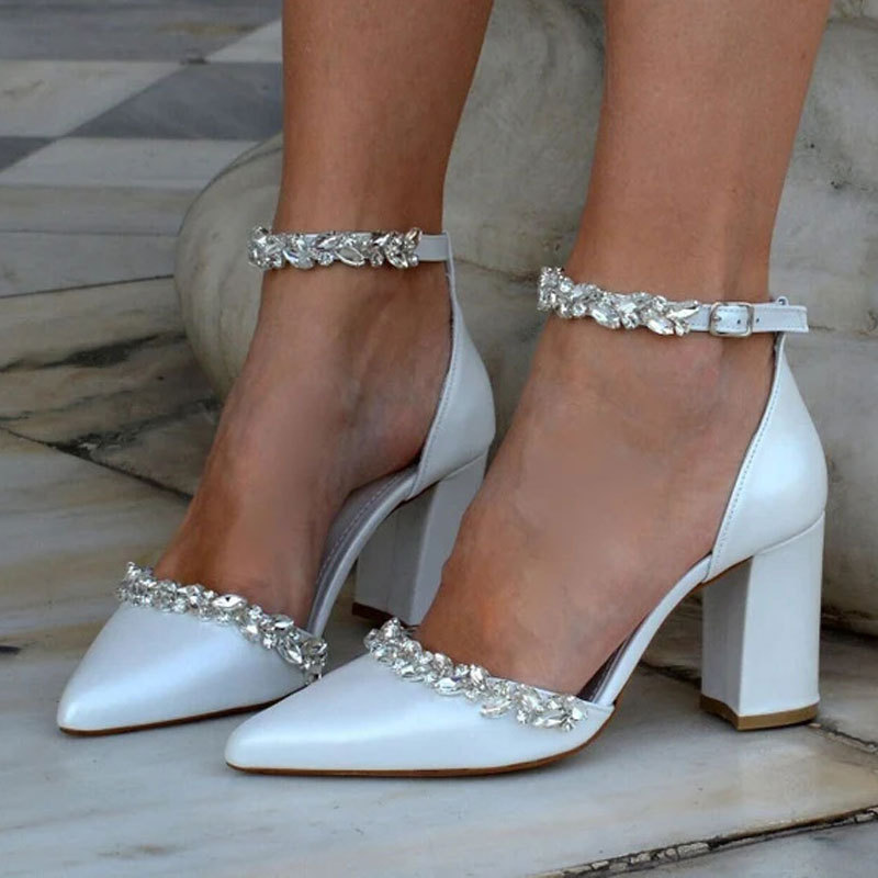 Pointed High Heel Thick Heel S - Women Bags And Shoes review and price