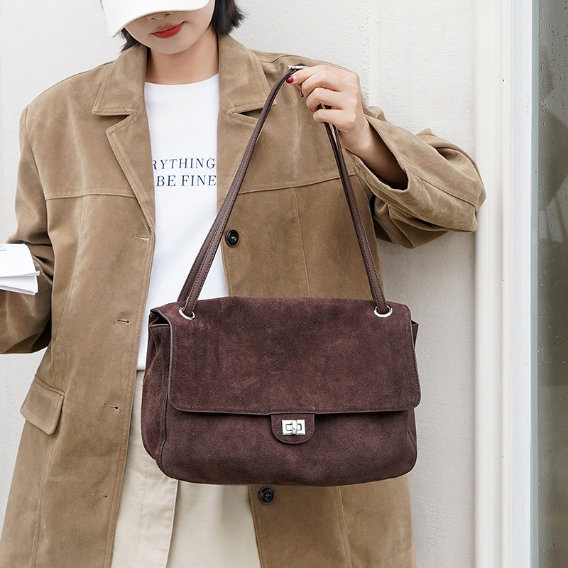 Genuine Suede Leather Underarm - Women'S Tote Bags For Work review and price