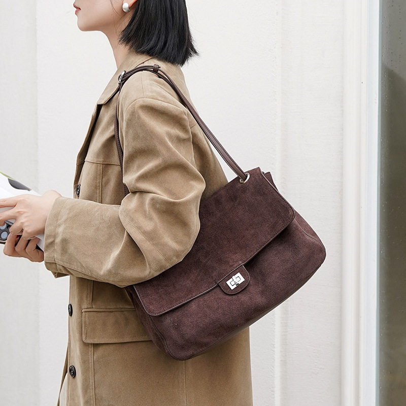 Genuine Suede Leather Underarm - Women'S Tote Bags For Work review and price